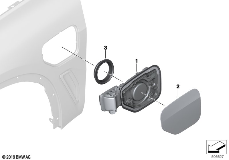 Genuine BMW 51177405754 G01 Cover Housing Charging Socket (Inc. X3 30eX) | ML Performance UK Car Parts