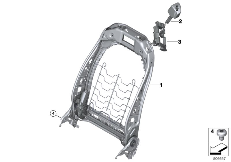 Genuine BMW 52108072072 F92 G02 G01 Upholstery Support, Backrest, Right (Inc. 840dX, X3 30iX & M8) | ML Performance UK Car Parts