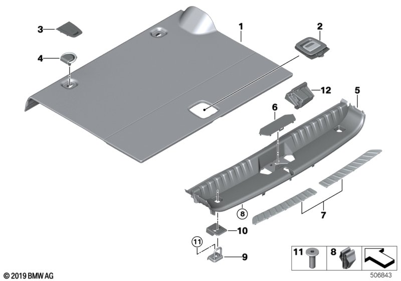 Genuine BMW 51476994251 G01 Support Bracket, Lashing Eye PHEV (Inc. X3 30eX) | ML Performance UK Car Parts