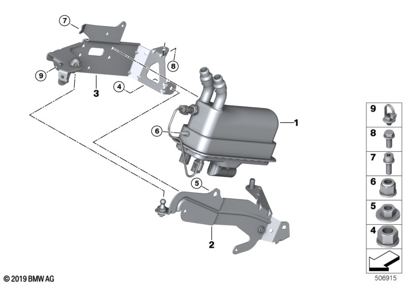 Genuine BMW 64126834025 G12 G11 Bracket For Electric Circulation Heater (Inc. 745Le, 745eX & 530e) | ML Performance UK Car Parts