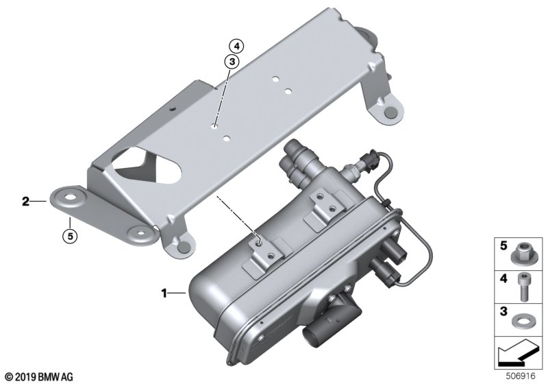 Genuine BMW 64129322362 F15 Bracket For Electric Circulation Heater (Inc. X5 40eX) | ML Performance UK Car Parts