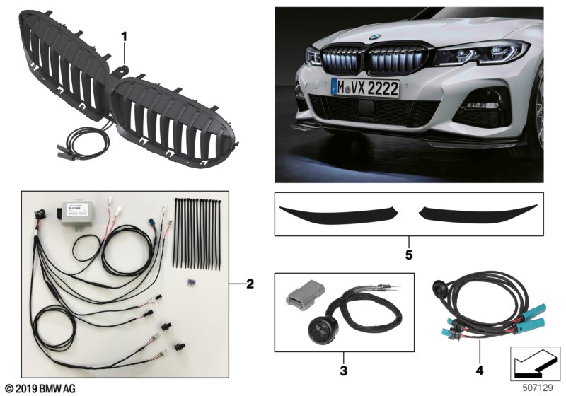 Genuine BMW 63172468335 G20 G30 Button Iconic Glow G30, G20 (Inc. 530iX, 530eX & 330i) | ML Performance UK Car Parts