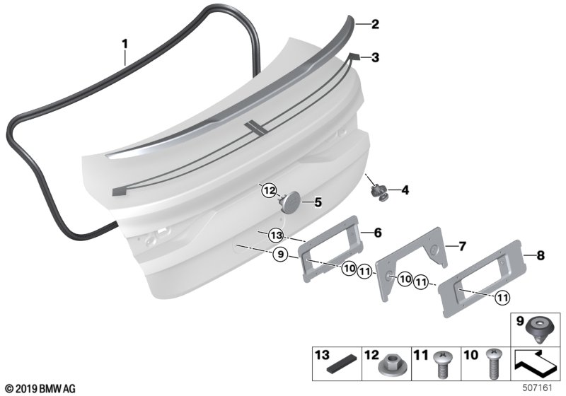 Genuine BMW 07147429950 F90 G01 Expanding Nut (Inc. 630i) | ML Performance UK Car Parts