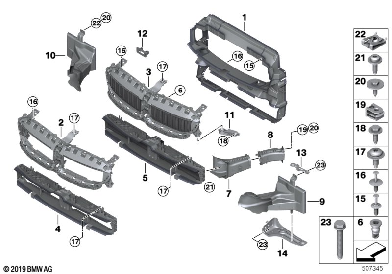 Genuine BMW 51748071400 G20 Air Duct, Exterior Radiator, Right RACETRACK (Inc. 320i, M340iX & M340i) | ML Performance UK Car Parts