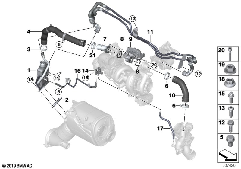 Genuine BMW 11718582707 G07 G11 G06 Adapter (Inc. 750dX, X5 M50dX & M550dX) | ML Performance UK Car Parts