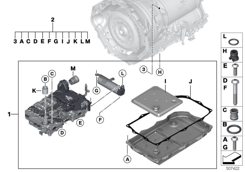 Genuine BMW 24348099569 F90 F93 Sealing Kit Mechatronics (Inc. M8, X4 M & M5) | ML Performance UK Car Parts