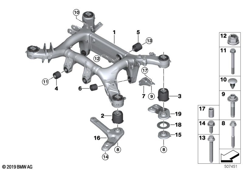 Genuine BMW 33306885045 G07 Radius Rod, Front Left (Inc. X7) | ML Performance UK Car Parts