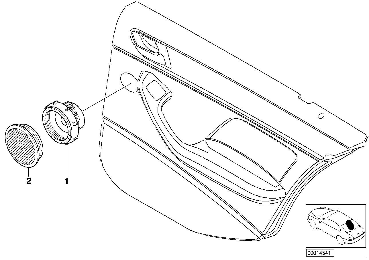 Genuine BMW 65138374764 E46 Cover Loudspeaker LIGHTGELB (Inc. 330d, 316i 1.6 & 330xd) | ML Performance UK Car Parts