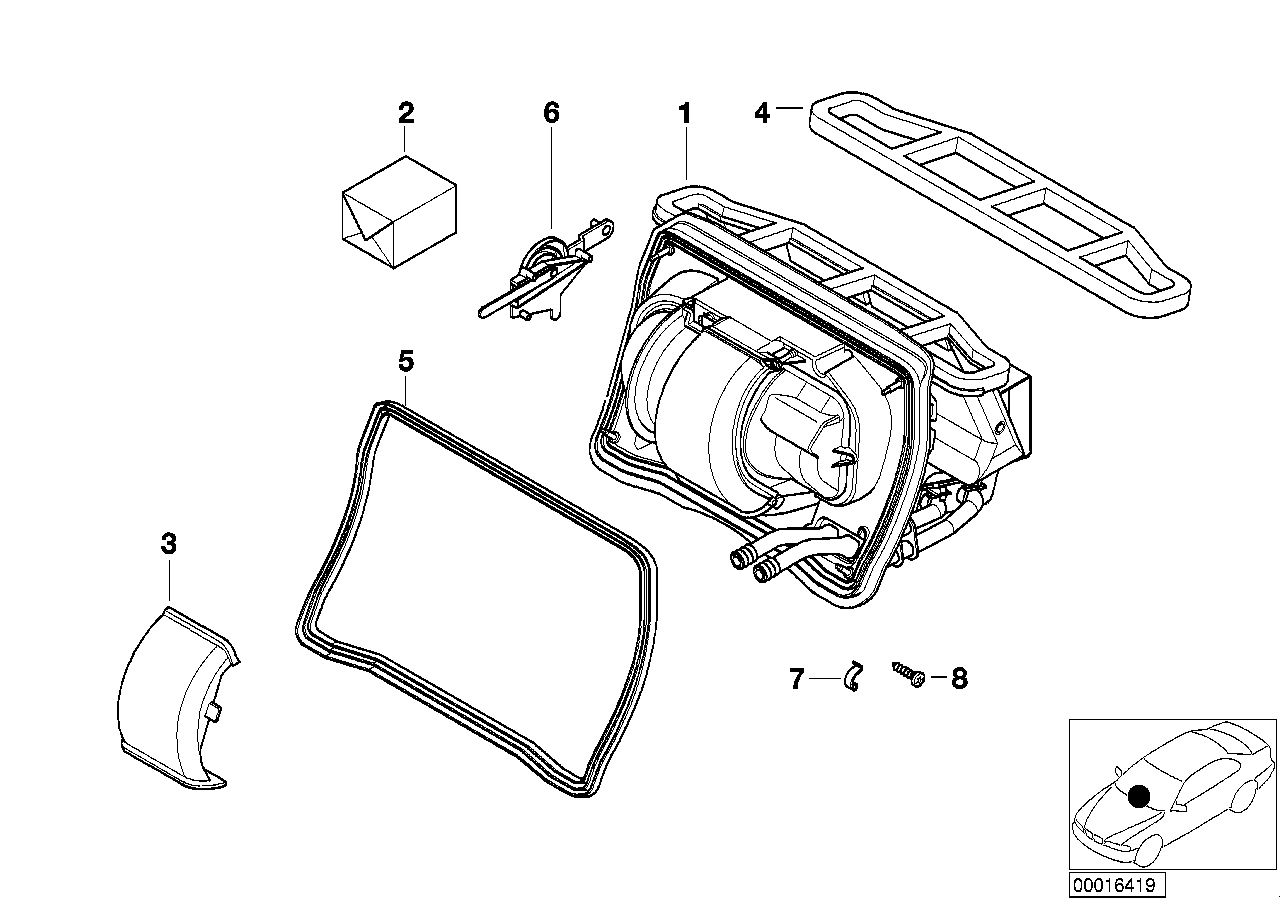 Genuine BMW 64118372777 E46 Gearbox Flap Position (Inc. 316i 1.9, 316ti & 320td) | ML Performance UK Car Parts