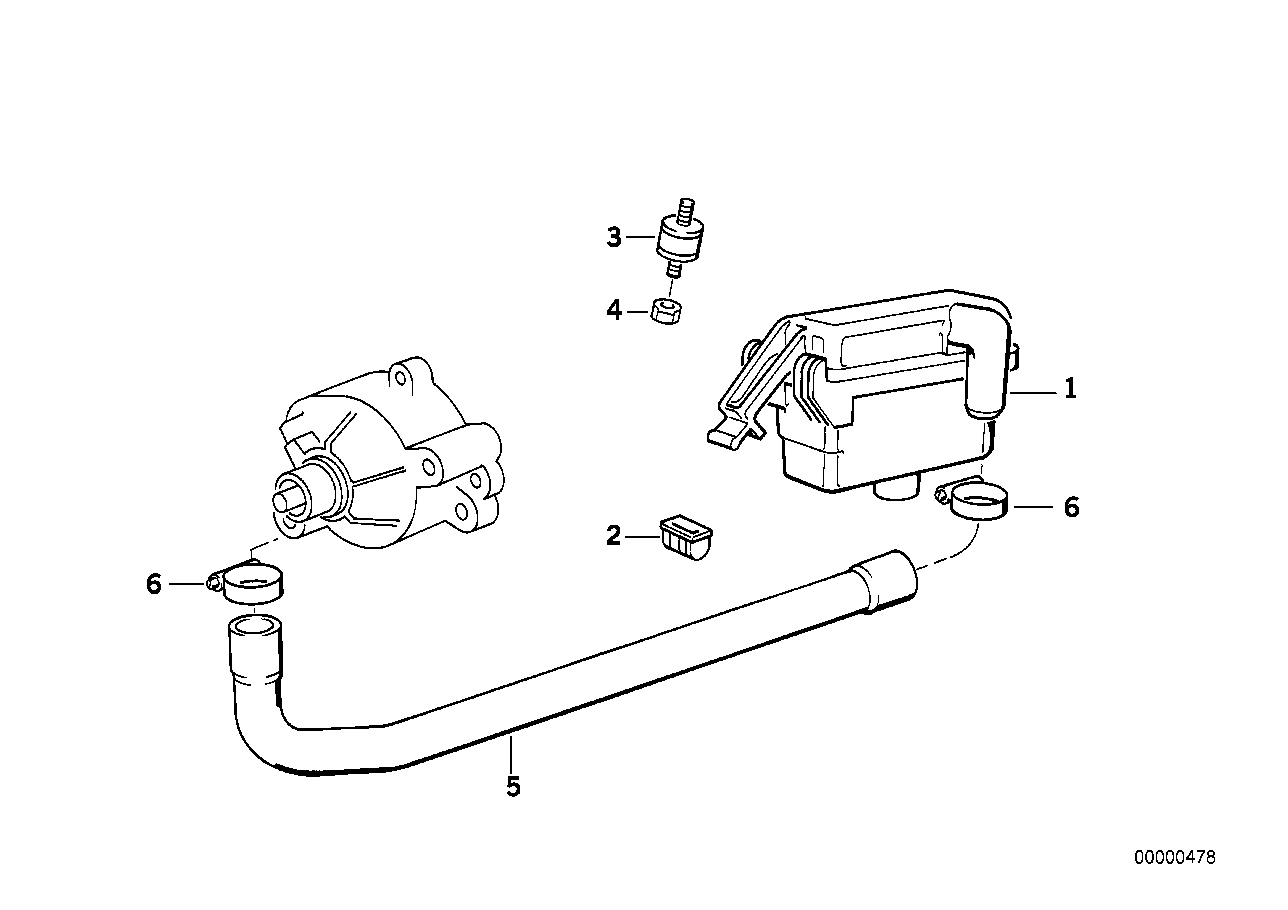 Genuine BMW 11721315445 E34 Intake Muffler (Inc. M5, M5 3.8 & M5 3.6) | ML Performance UK Car Parts