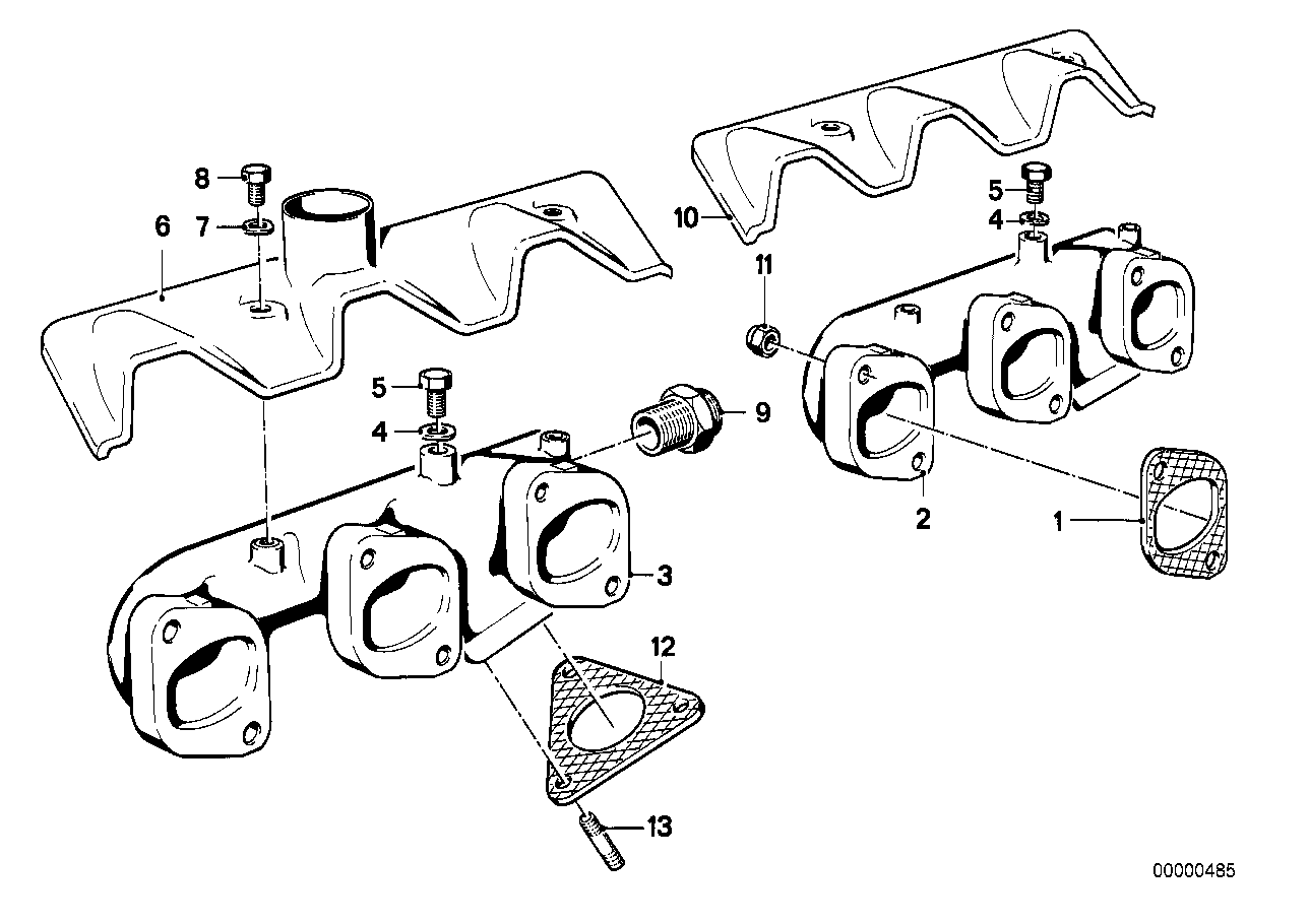 Genuine BMW 11621250601 E24 E23 E12 Exhaust Manifold (Inc. 3.0Si, 2800Bav & 3.3L) | ML Performance UK Car Parts