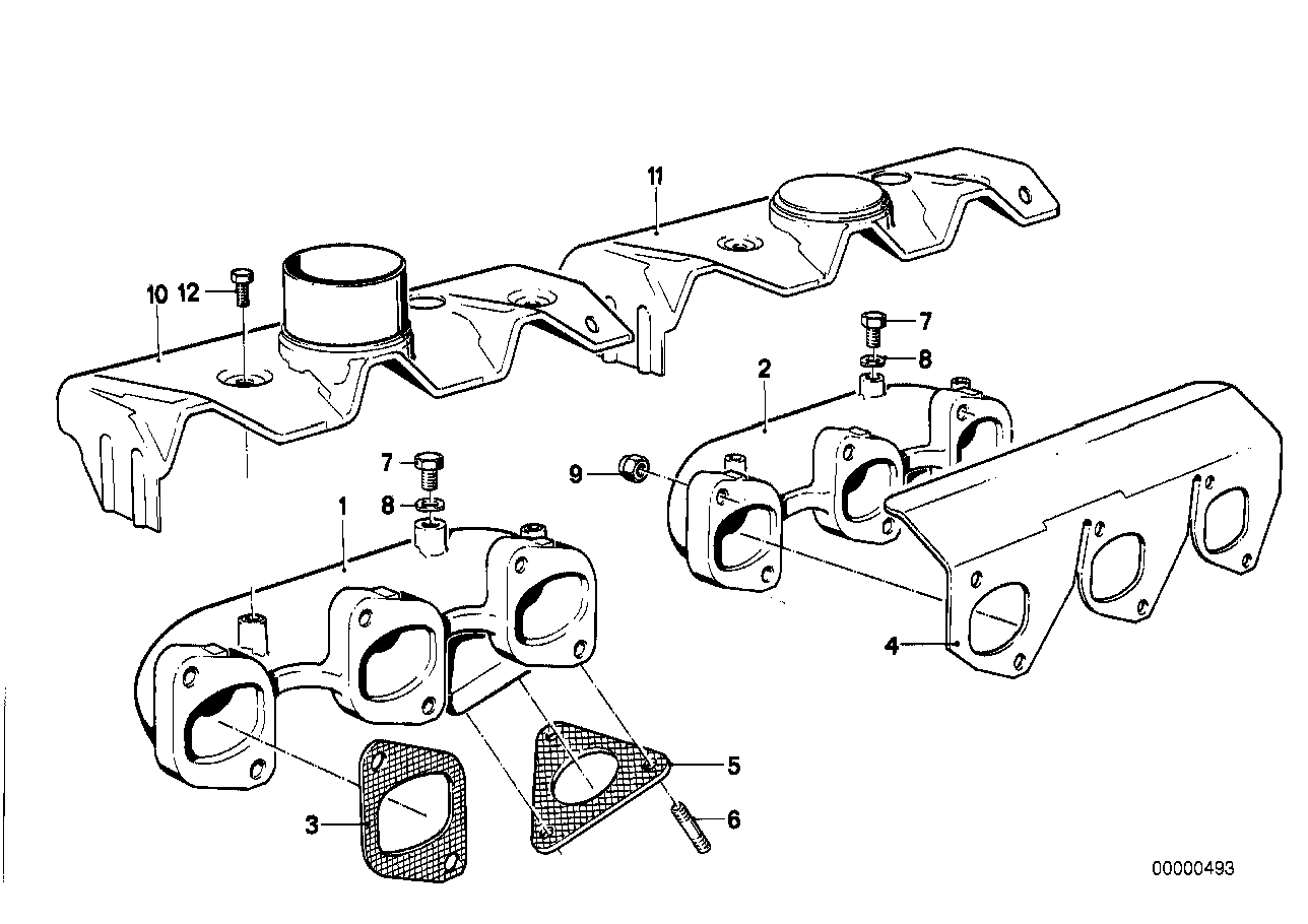 Genuine BMW 11621708690 E23 Exhaust Manifold (Inc. 728iS, 735i & 732i) | ML Performance UK Car Parts