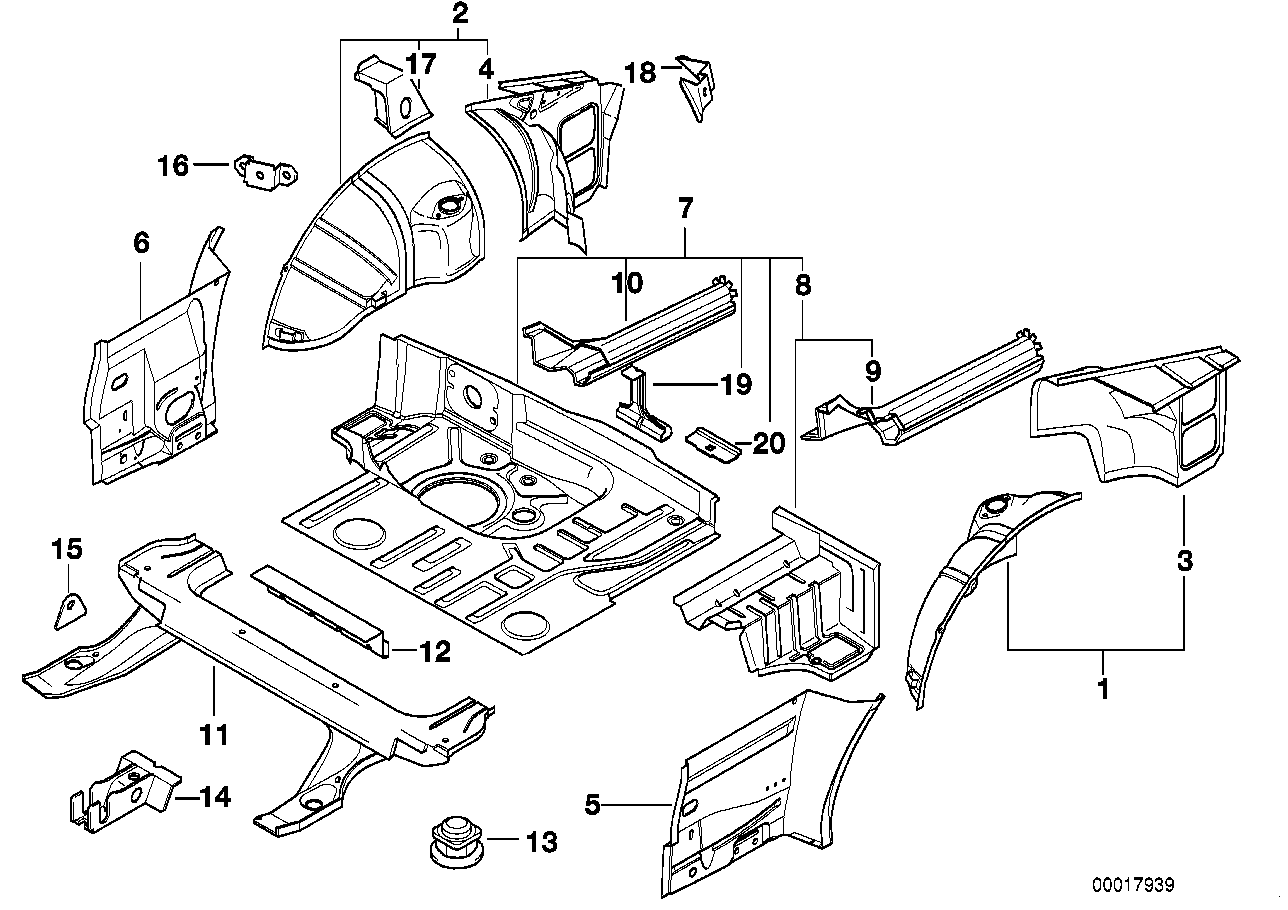 Genuine BMW 41128235754 E36 Rear Battery Bracket (Inc. 323ti) | ML Performance UK Car Parts