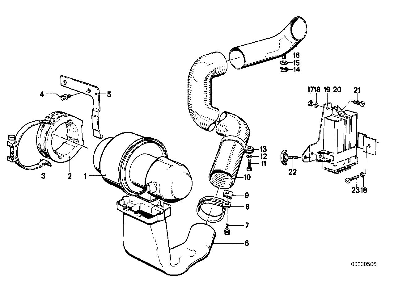 Genuine BMW 11651277658 E23 Hose (Inc. 745i) | ML Performance UK Car Parts