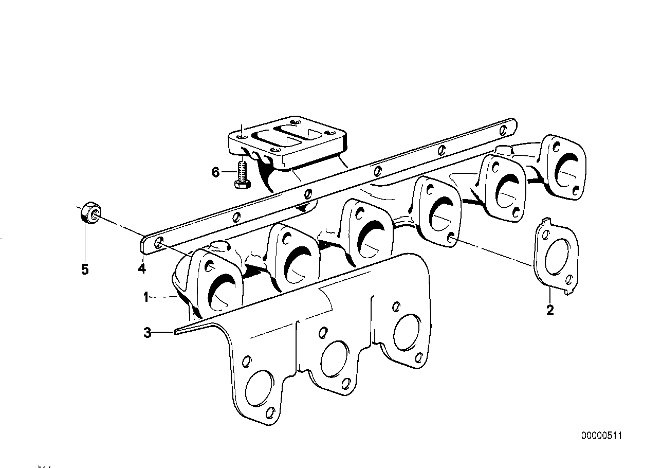 Genuine BMW 11621285525 E34 E28 E30 Connection Plate (Inc. 324td & 524td) | ML Performance UK Car Parts