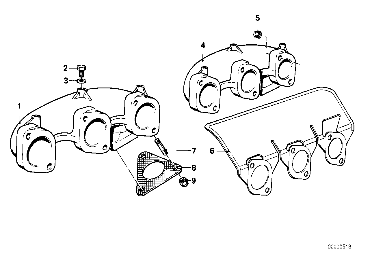 Genuine BMW 11621723655 E21 E30 Gasket W/Heat Prot.Shield Asbestosfree (Inc. 528e, 325e & 325ix) | ML Performance UK Car Parts