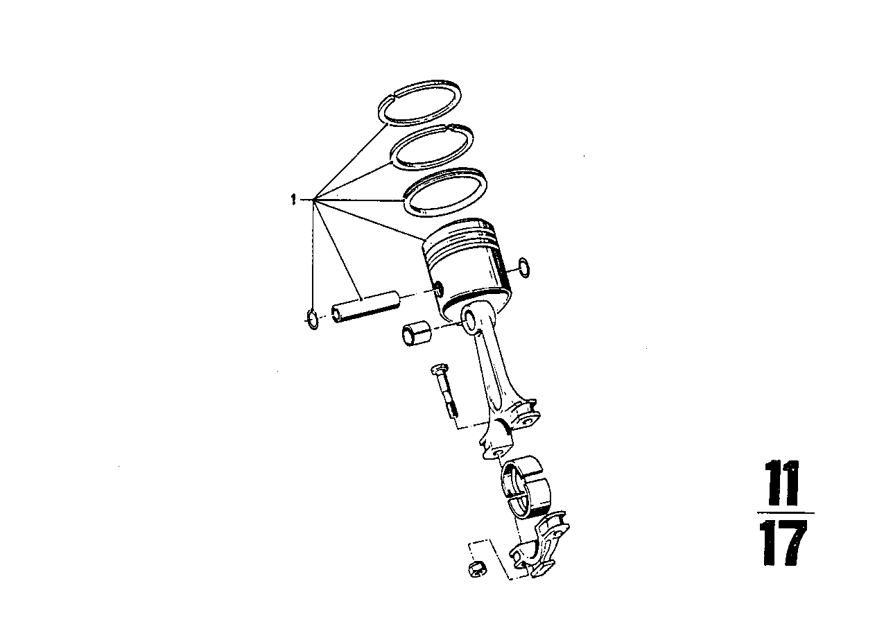 Genuine BMW 11251261972 Mahle Piston 89,22mm(+0,25) (Inc. 3.0CSiL, 3.0CSi & 3.0Si) | ML Performance UK Car Parts