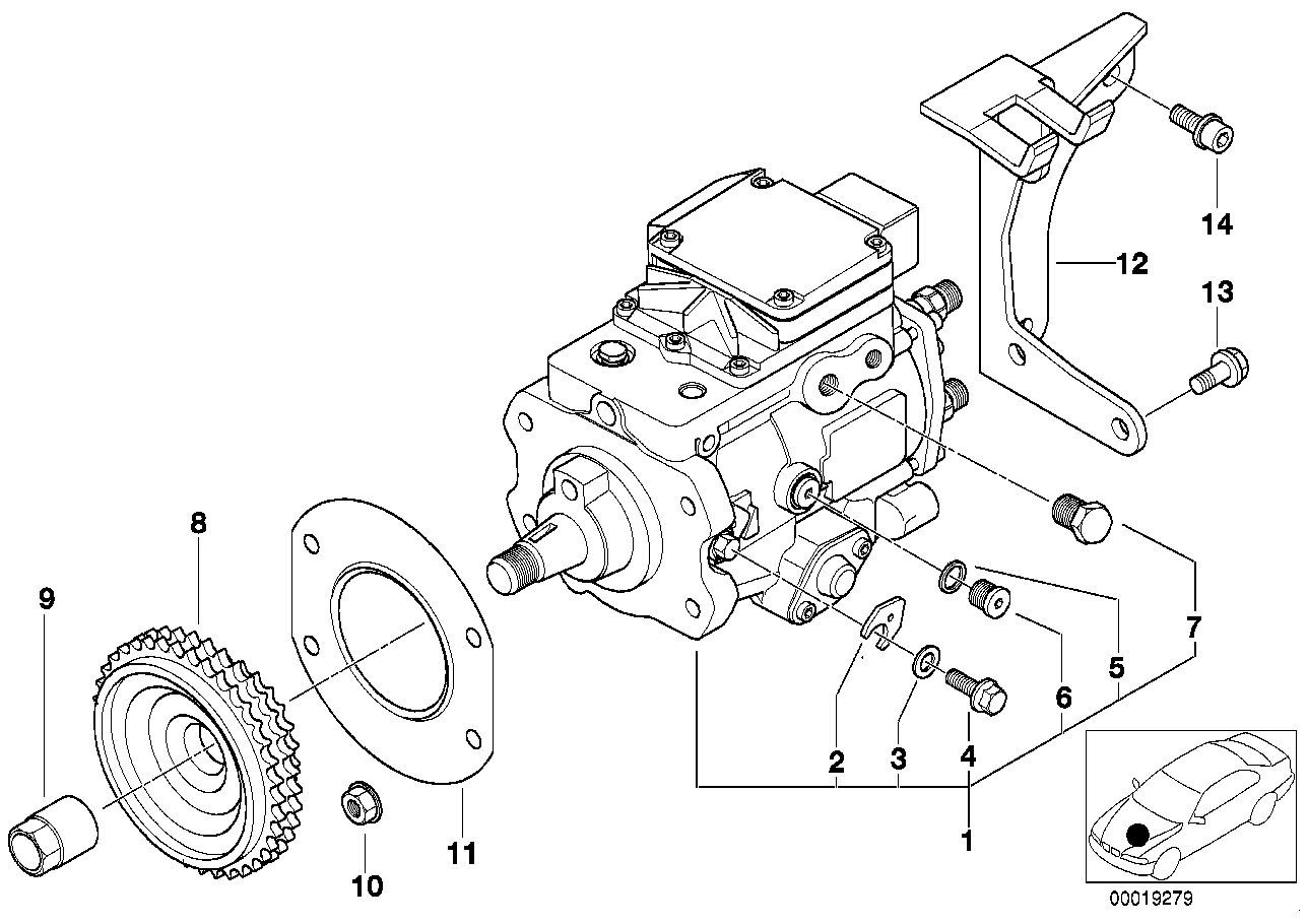 Genuine BMW 13517787532 E46 E39 At-Injection Pump (Inc. 320d & 520d) | ML Performance UK Car Parts