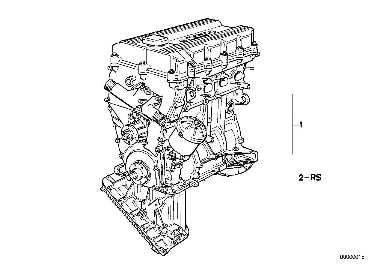 Genuine BMW 11009059259 E30 Set Mounting Parts Short Engine (Inc. 318i & 318is) | ML Performance UK Car Parts