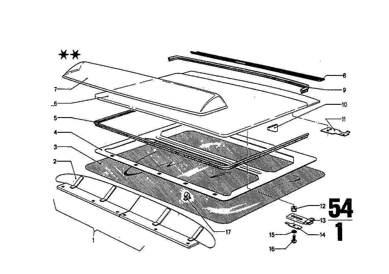 Genuine BMW 54121801431 Sealing SCHWARZ (Inc. 3.0CS, 3.0CSi & 2800CS) | ML Performance UK Car Parts