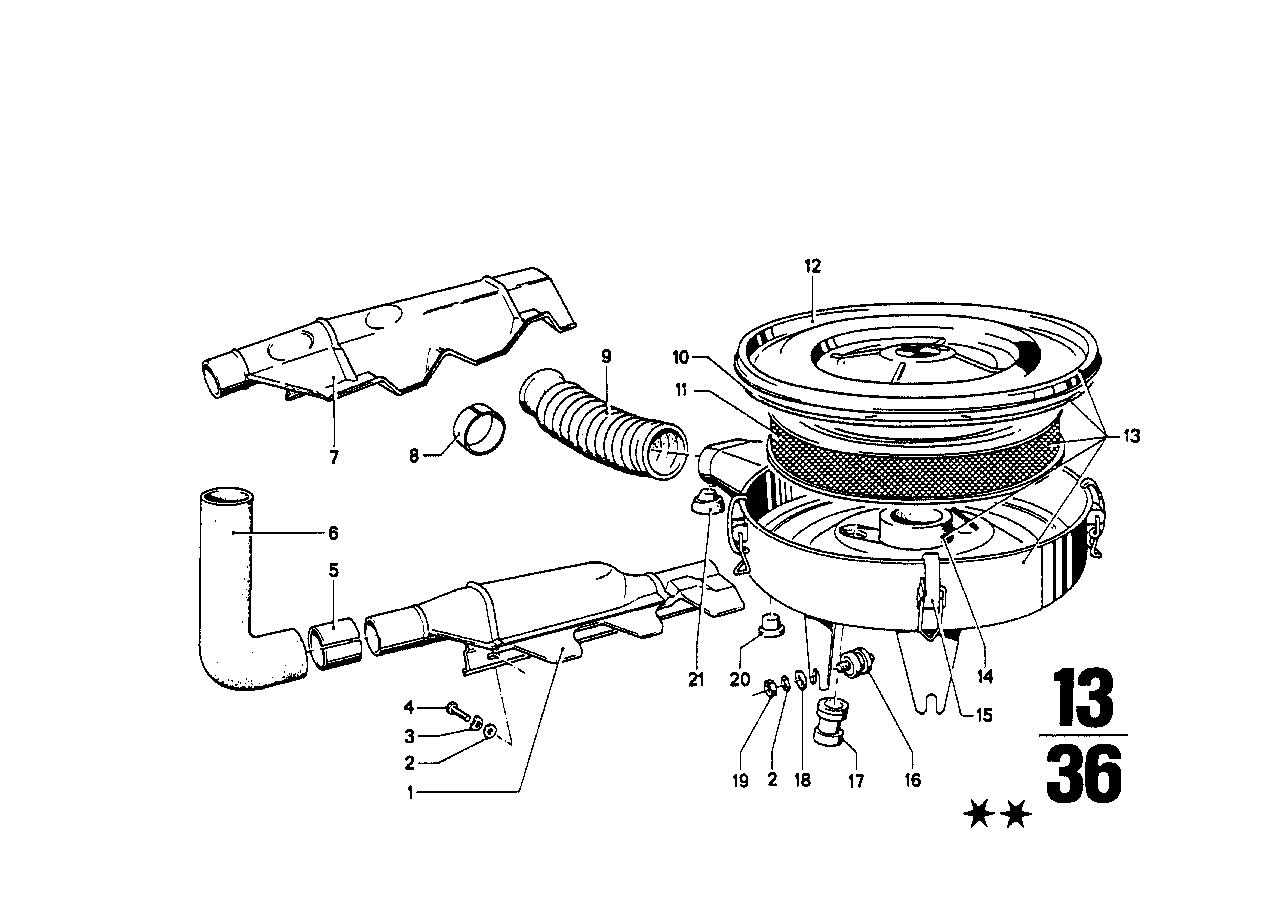 Genuine BMW 13730742138 E12 Ring (Inc. 2000C) | ML Performance UK Car Parts