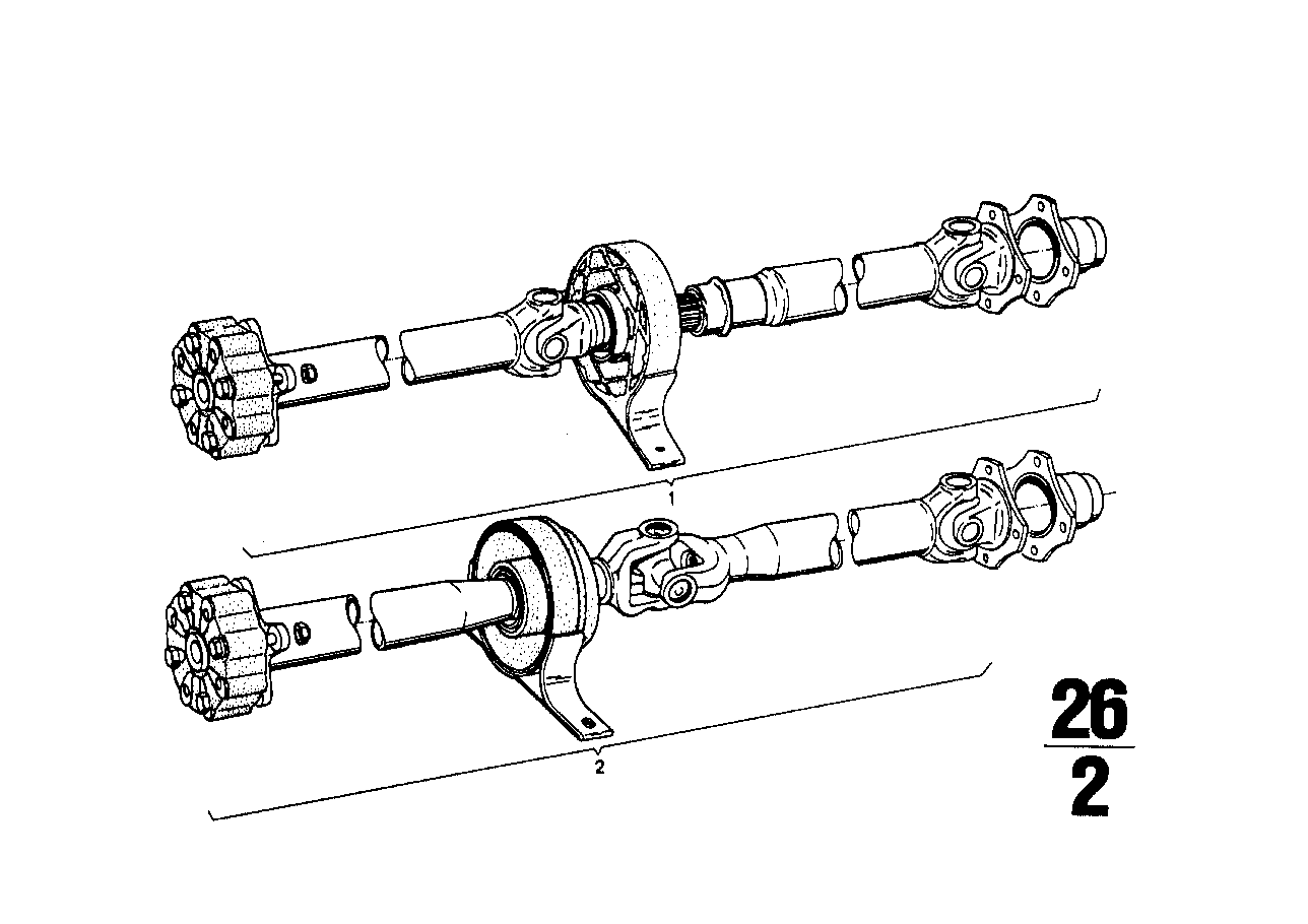 Genuine BMW 26111103376 Drive Shaft 5-GANG + KH (Inc. 2002, 2002ti & 2000tii) | ML Performance UK Car Parts