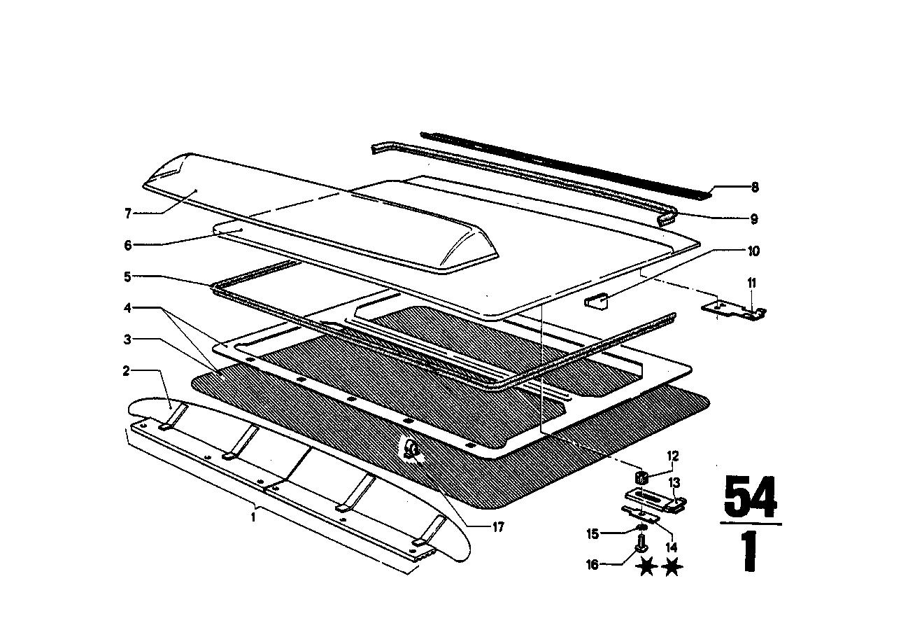 Genuine BMW 72601857053 E30 E32 E23 Gasket (Inc. 2000ti) | ML Performance UK Car Parts