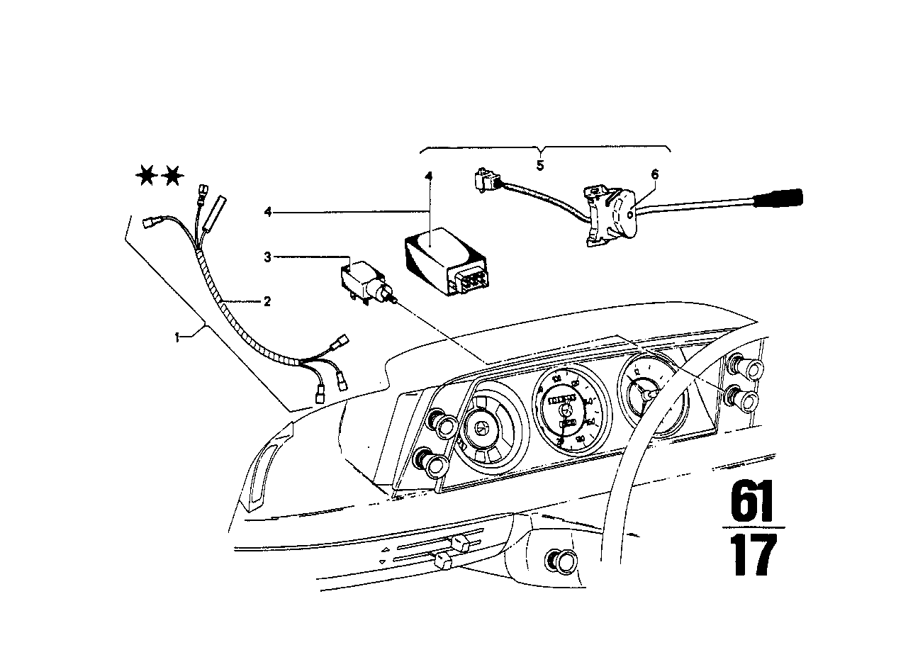 Genuine BMW 61311357004 Switch (Inc. 2000, 2002turbo & 1602) | ML Performance UK Car Parts