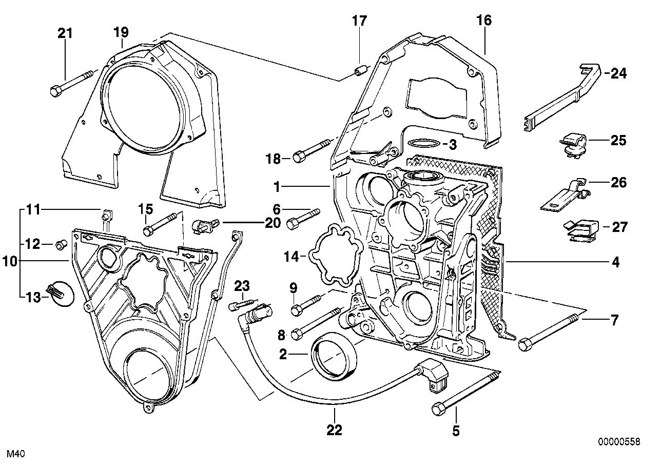 Genuine BMW 11141727127 E36 E34 Control Housing Lower (Inc. 318i, 518i & 316i) | ML Performance UK Car Parts