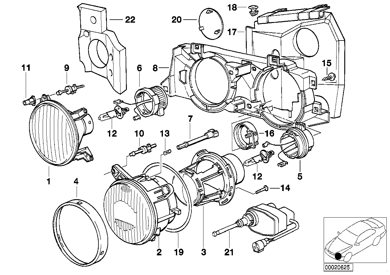 Genuine BMW 63128359493 E34 E24 E32 Glass Holding Frame (Inc. 535i, 635CSi & 740iL) | ML Performance UK Car Parts