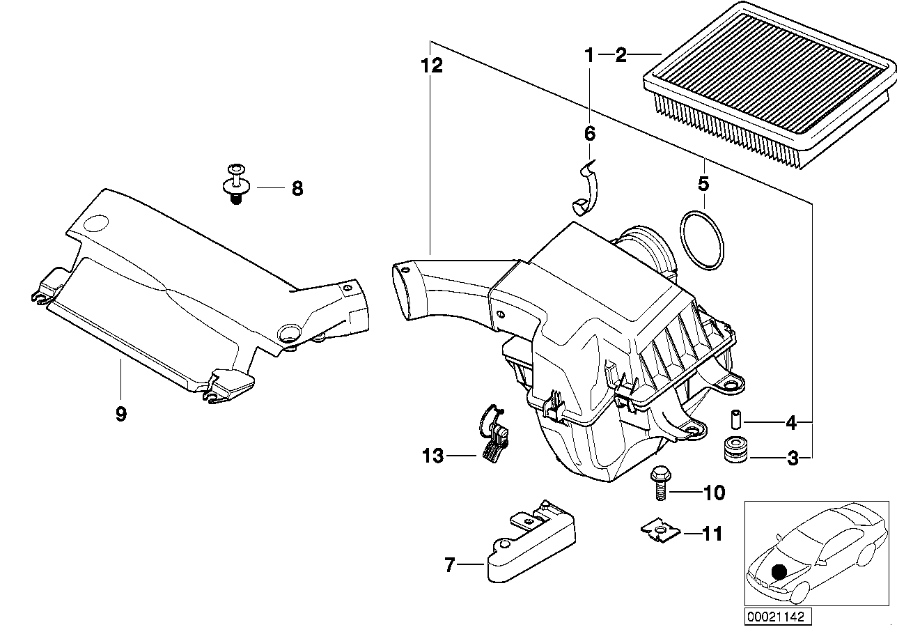 Genuine BMW 13717503496 E46 Intake Muffler (Inc. 328i, 320Ci & 323Ci) | ML Performance UK Car Parts