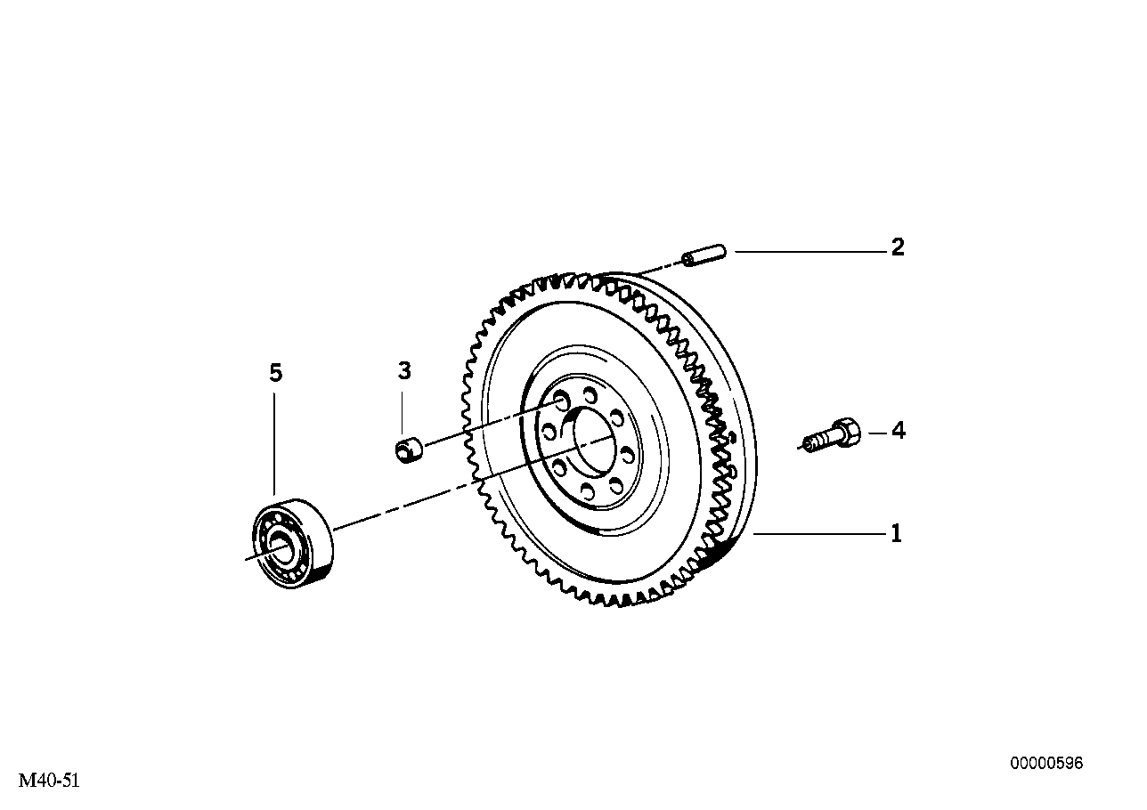 Genuine BMW 21211223599 E39 E36 Twin Mass Flywheel D=240mm (Inc. 728i, Z3 2.8 & 323i) | ML Performance UK Car Parts