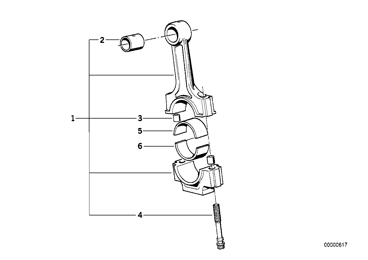 Genuine BMW 11241275687 E30 E34 E28 Set Connecting Rod (Inc. 324td, 524td & 324d) | ML Performance UK Car Parts