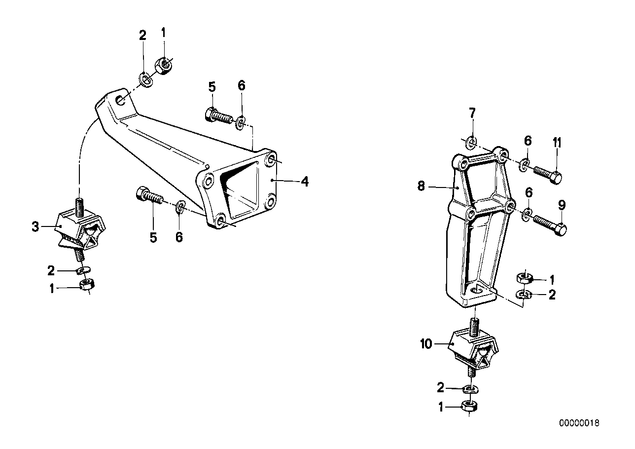 Genuine BMW 11811246763 E21 E12 Supporting Bracket Left (Inc. 316, 318 & 320) | ML Performance UK Car Parts