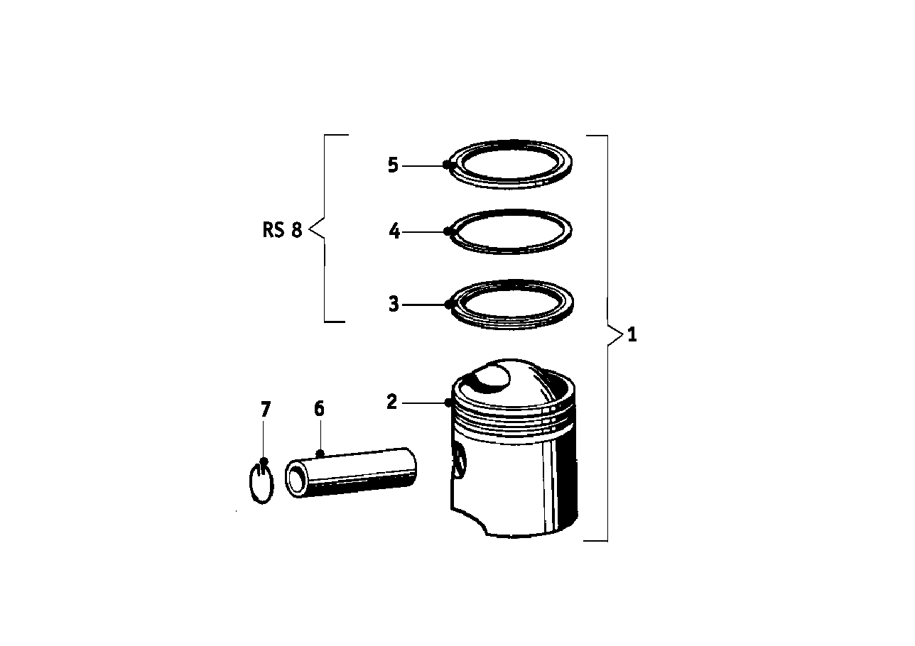 Genuine BMW 11250000655 Piston for Zyl.73,00 (Inc. R60/2) | ML Performance UK Car Parts