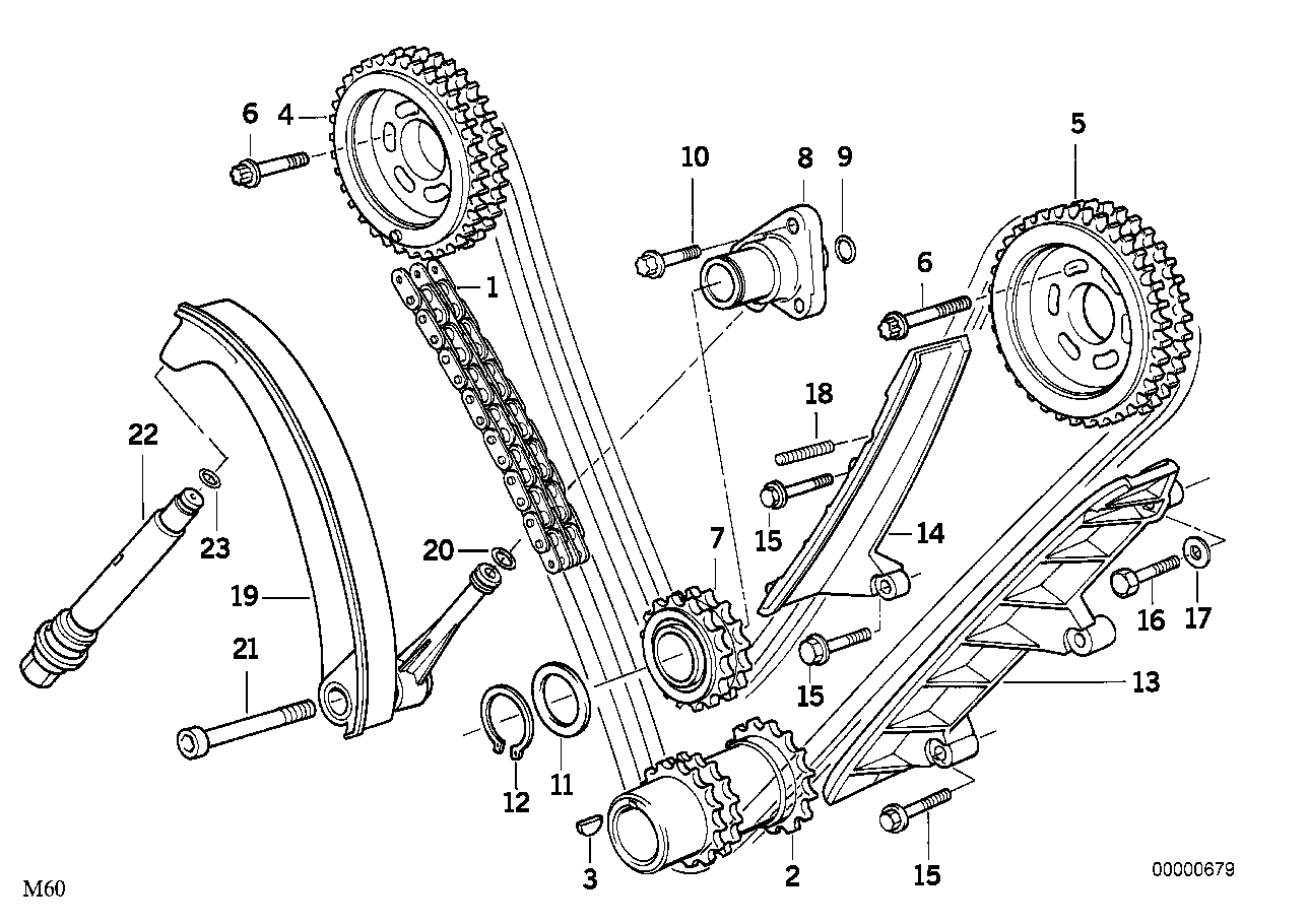 Genuine BMW 11317598263 E34 E31 E32 Timing Chain (Inc. 540i, 740iL & 730iL) | ML Performance UK Car Parts