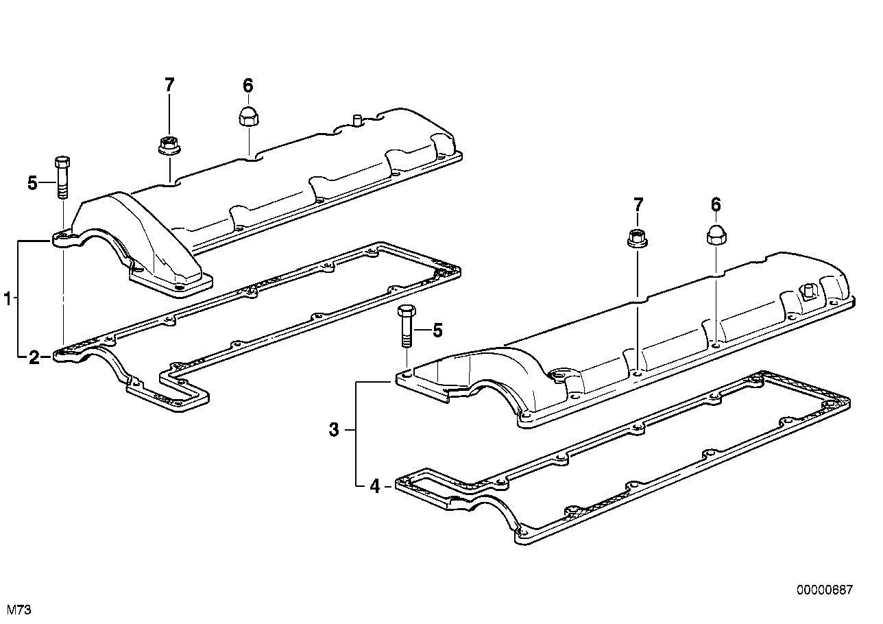 Genuine BMW 11121747261 E38 E31 Rocker Box Cover Left (Inc. 750iLP, 750iLS & 750i) | ML Performance UK Car Parts