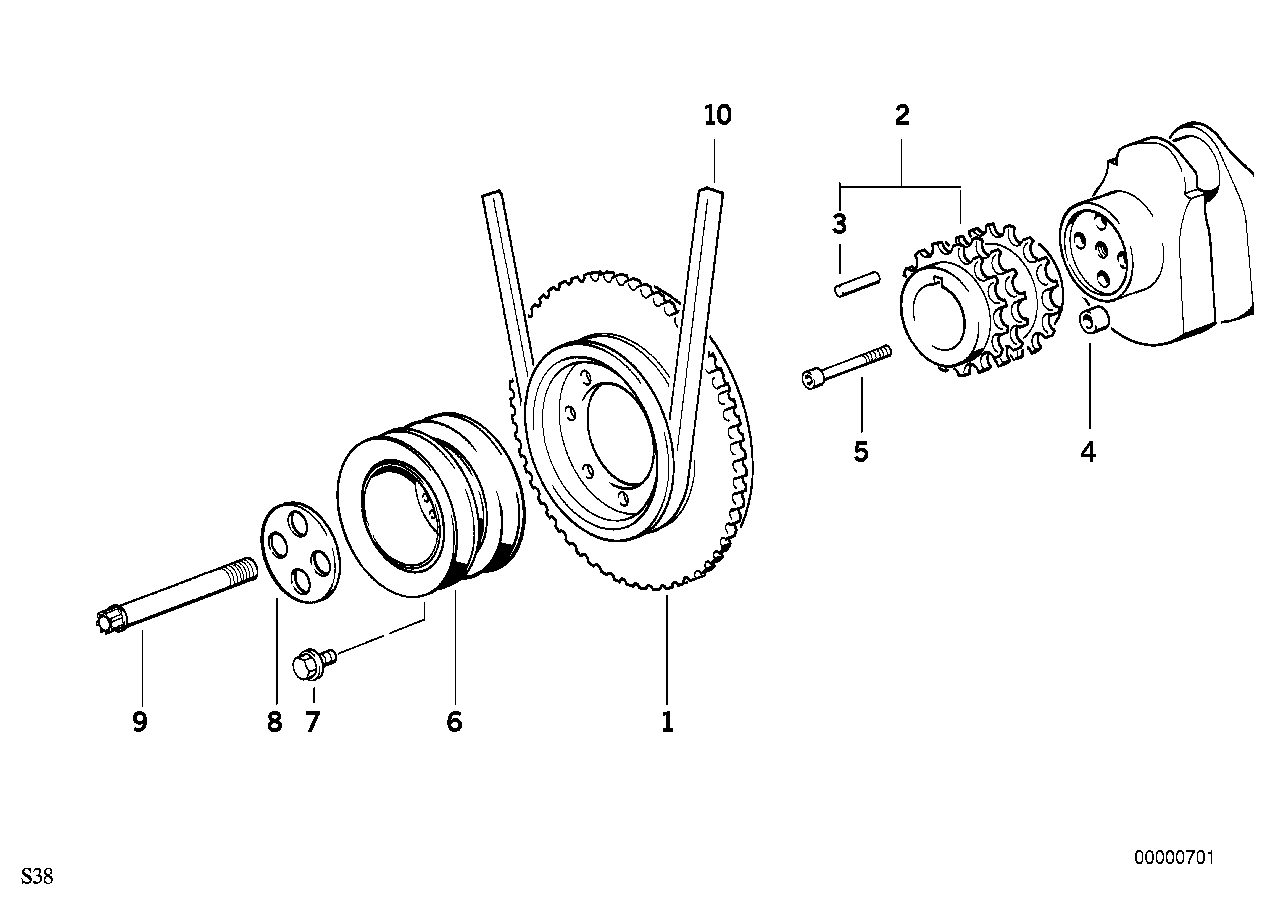 Genuine BMW 11231315187 E34 Pulley D=139MM (Inc. M5, M5 3.6 & M5 3.8) | ML Performance UK Car Parts