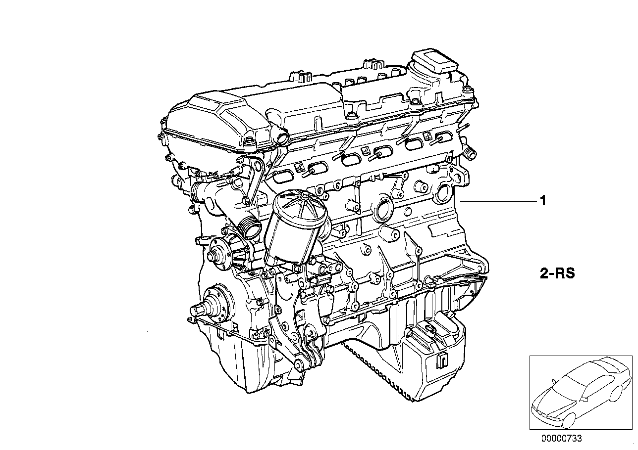 Genuine BMW 11009067420 E36 E34 Set Mounting Parts Short Engine (Inc. 325i, 525i & 525ix) | ML Performance UK Car Parts