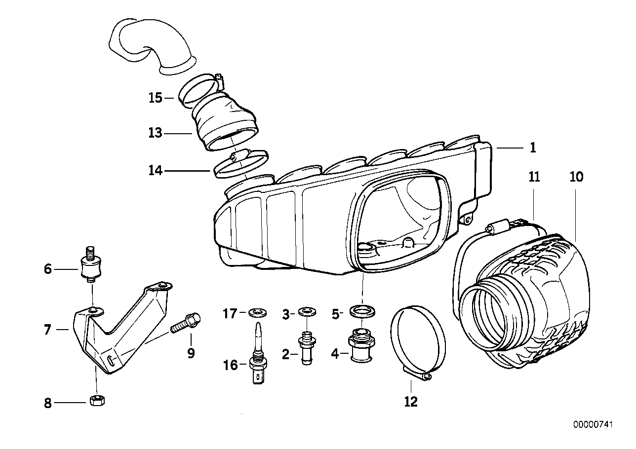 Genuine BMW 11611318378 E36 Hose Clamp L190-210 (Inc. M3 & Z3 M) | ML Performance UK Car Parts