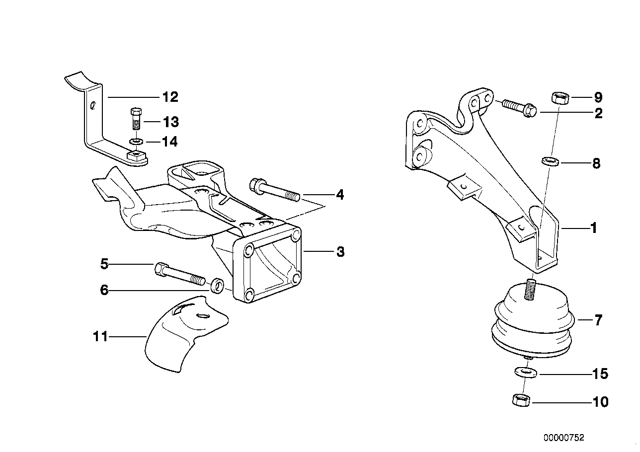 Genuine BMW 11812283798 E93 E90 Engine Mount (Inc. Z3) | ML Performance UK Car Parts