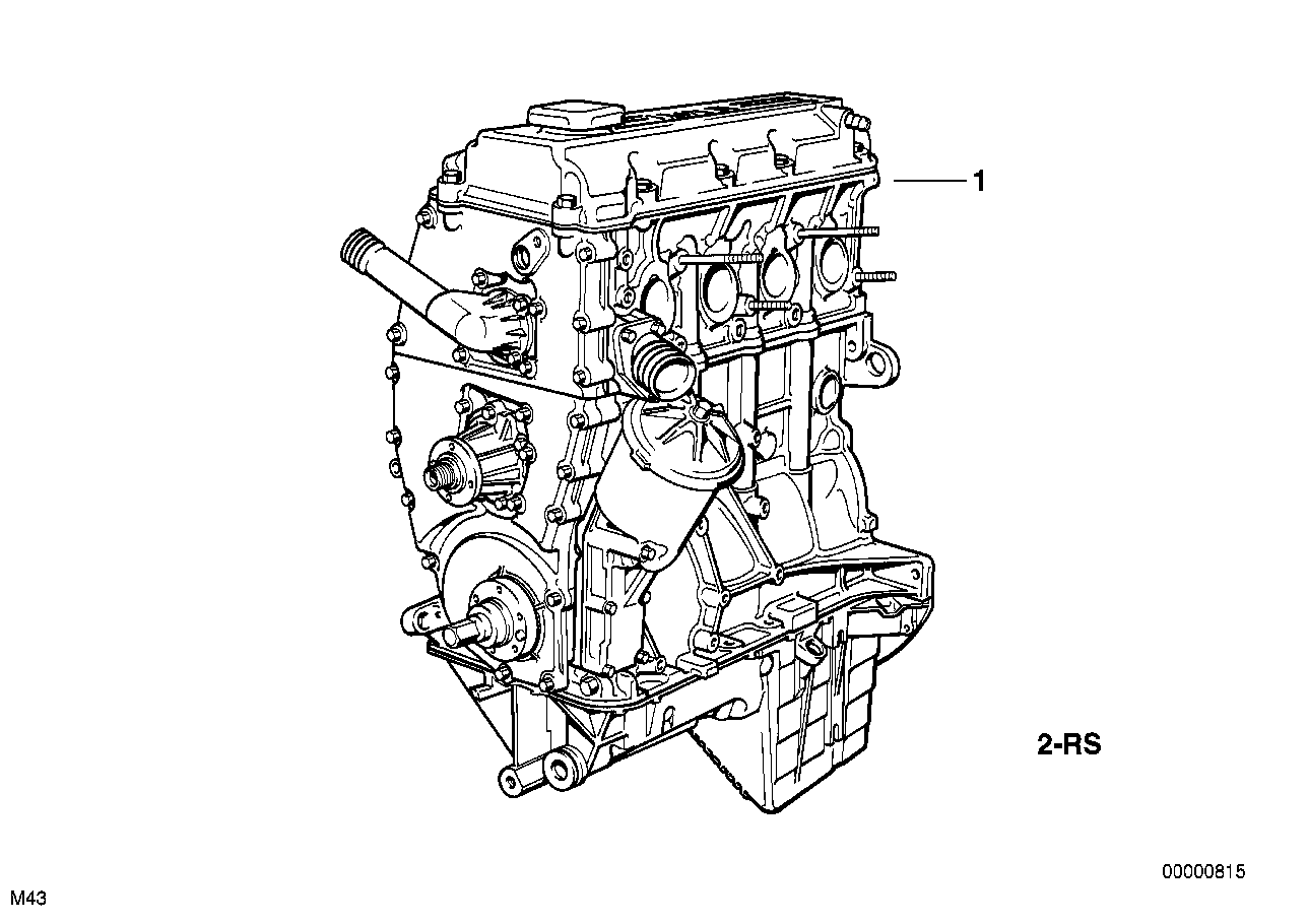 Genuine BMW 11009066431 E36 E34 Set Mounting Parts Short Engine (Inc. 316g, 316i 1.6 & Z3 1.8) | ML Performance UK Car Parts