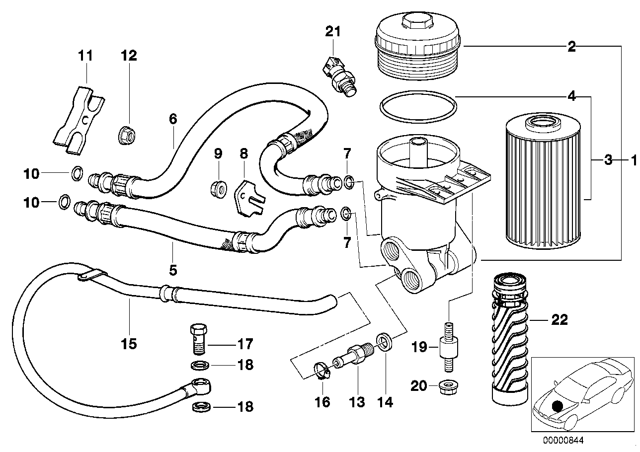 Genuine BMW 11421704799 E31 Pressure Hose Assy Inlet (Inc. 850Ci) | ML Performance UK Car Parts