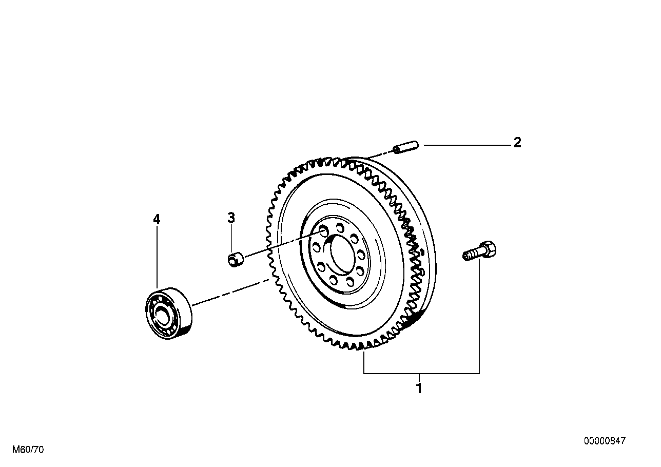 Genuine BMW 21211223508 E34 E32 E38 Twin Mass Flywheel (Inc. 530i, 730i & 730iL) | ML Performance UK Car Parts