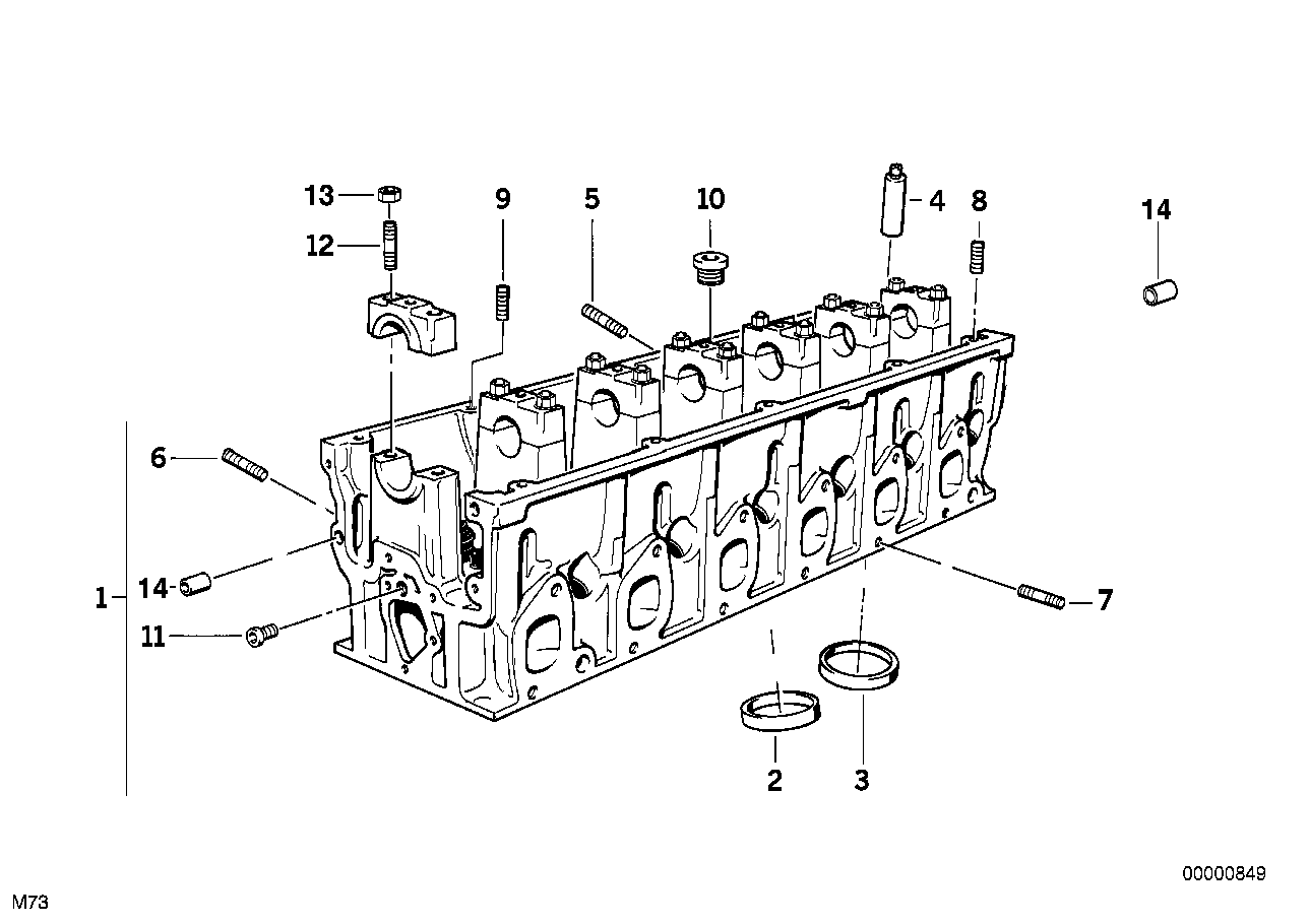 Genuine BMW 11121702733 E38 E31 Cylinder Head (Inc. 850Ci, 750iLP & 750i) | ML Performance UK Car Parts