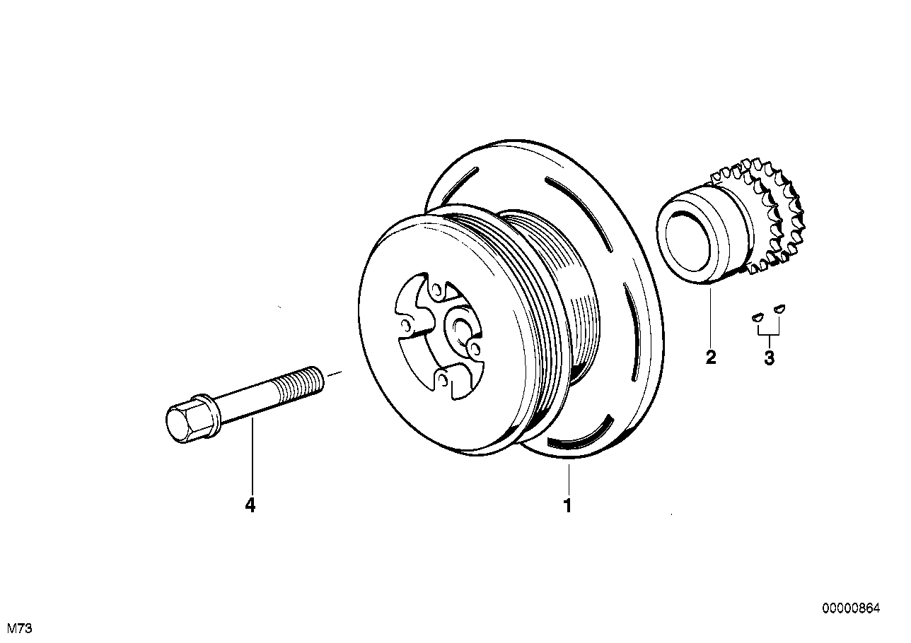 Genuine BMW 11231741491 E38 E31 Vibration Damper (Inc. 850Ci, 750iL & 750iLS) | ML Performance UK Car Parts