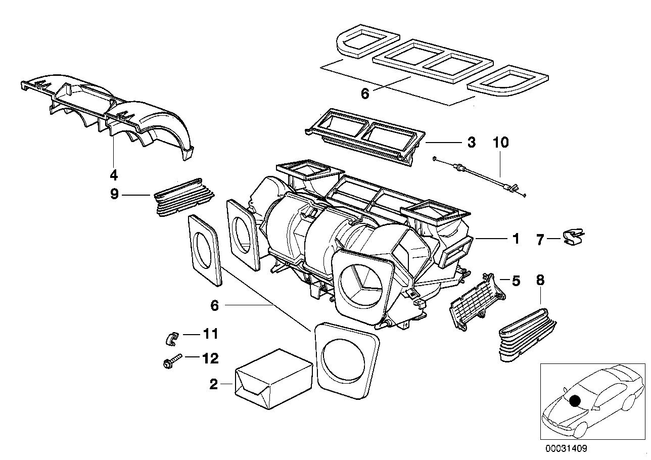 Genuine BMW 64118385678 E39 E53 Clamp (Inc. 530i, 530d & 520i) | ML Performance UK Car Parts