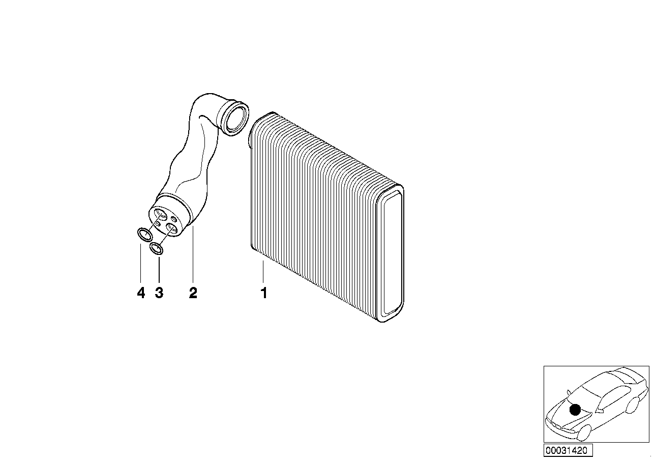 Genuine BMW 64119150687 E39 Double Pipe With Expansion Valve (Inc. 525tds, 530i & 520i) | ML Performance UK Car Parts