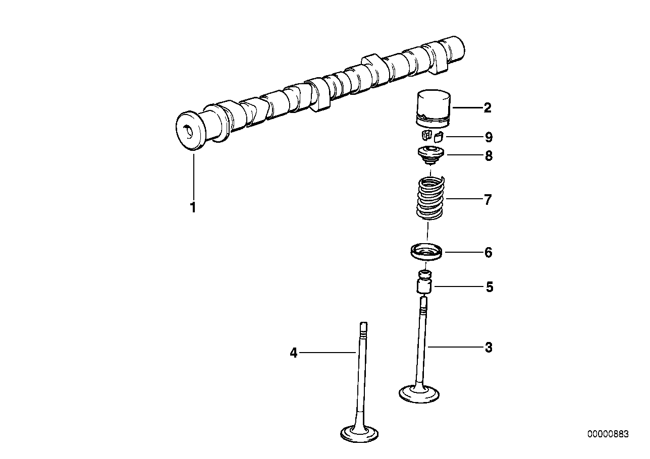 Genuine BMW 11342246530 E34 E38 E39 Exh. Valve W.Oversize Va.System +0,1mm 31,0/6,05mm (Inc. 318tds, 525tds & 525td) | ML Performance UK Car Parts