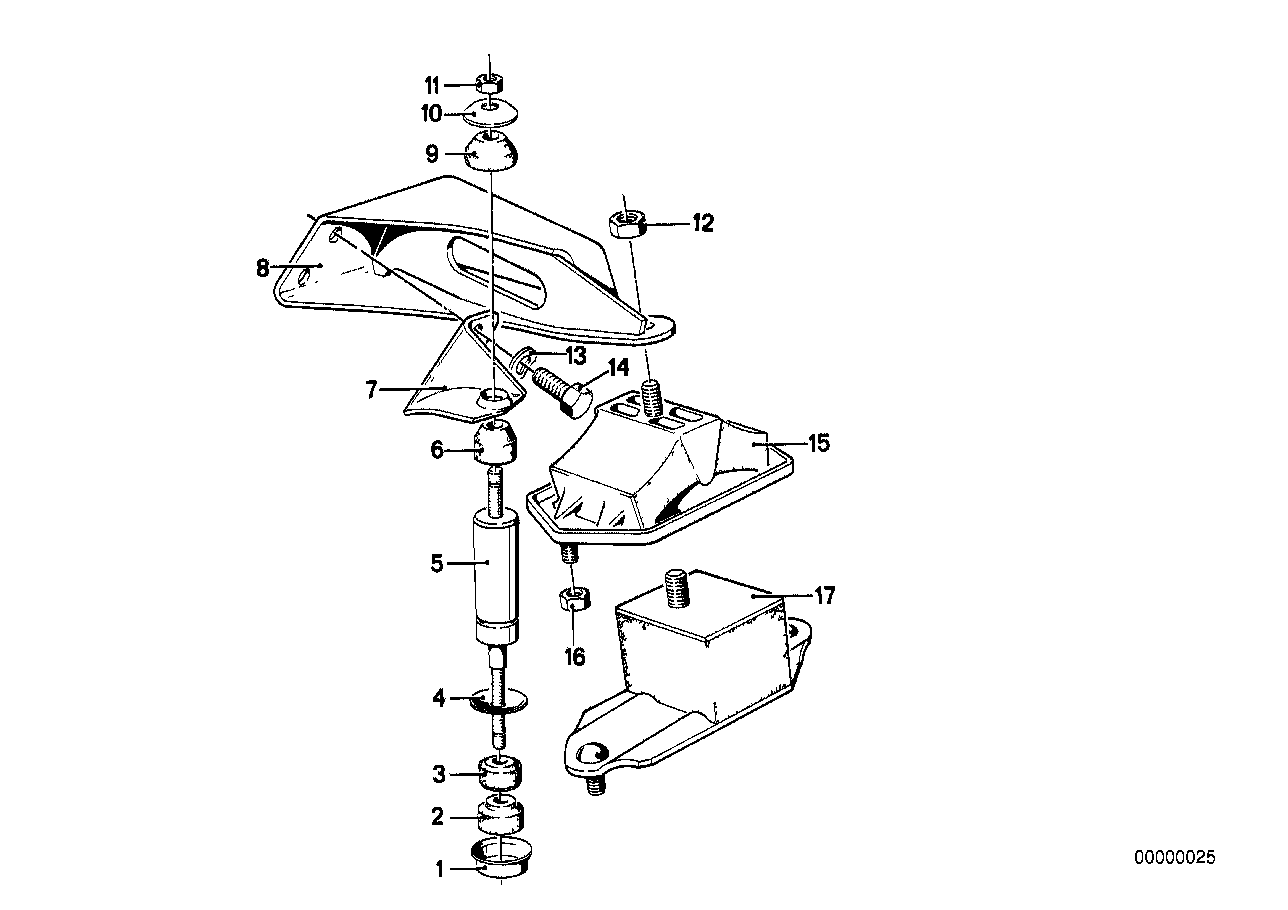 Genuine BMW 11811246285 E23 Engine Damper (Inc. 735i, 733i & 730) | ML Performance US Car Parts